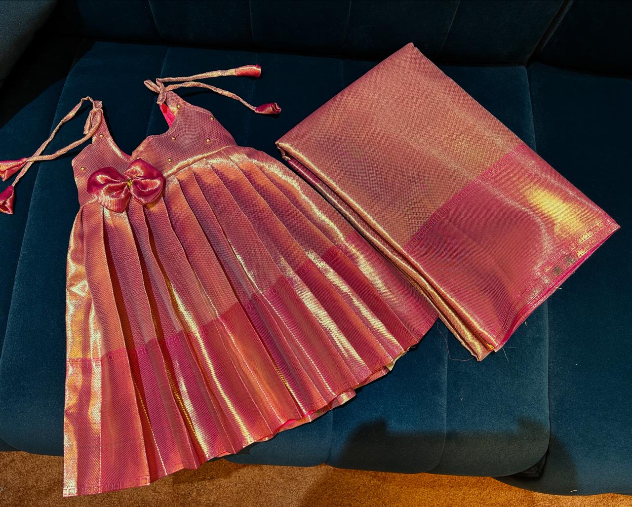 (SB322) Jyothika Mam Inspired Silk gown (Only dress price is included )