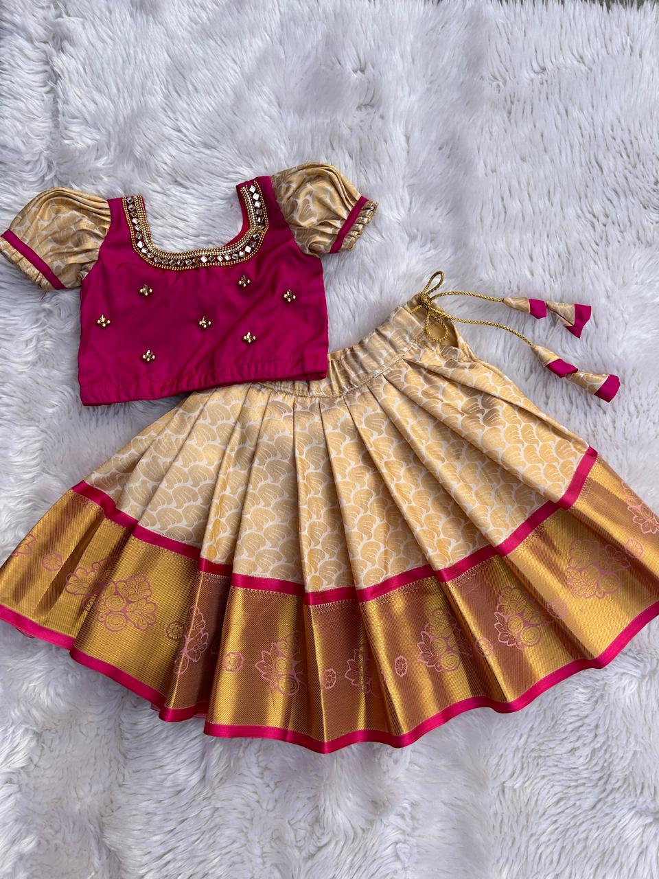 (SB015)Annam Kanchipuram Pavadai Sattai RED