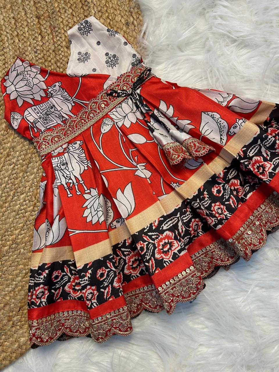 (SB285)GAUMATA - Cotton Ethnic Silk Gown