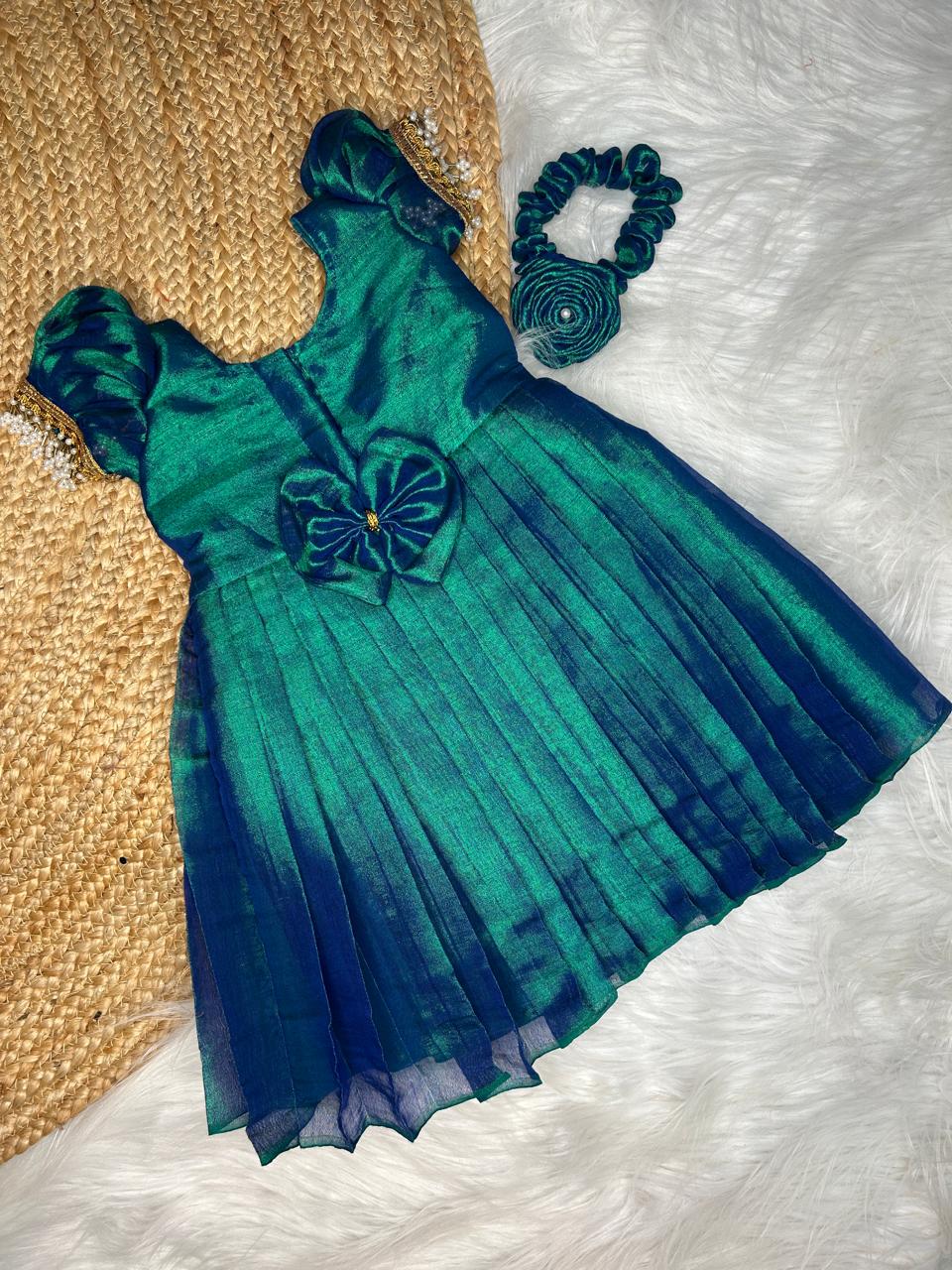 (SB316)Mayura Peacock Shade Dress