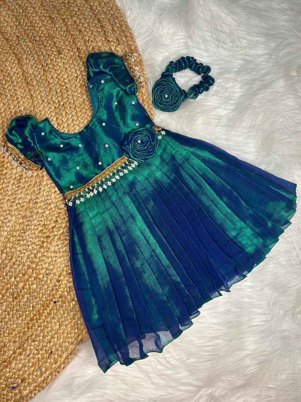 (SB316)Mayura Peacock Shade Dress