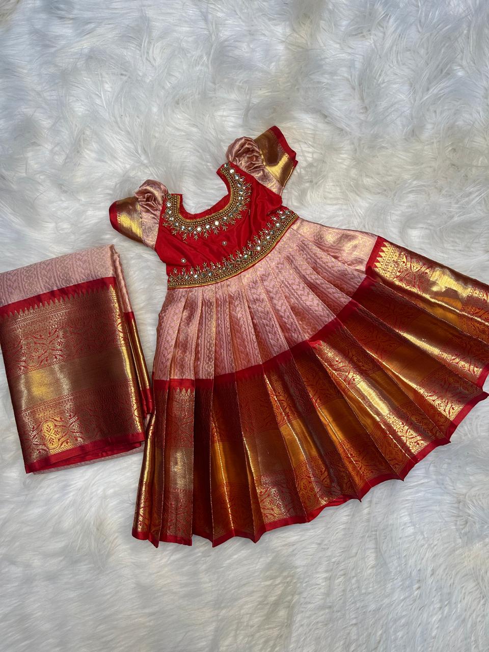 (SB306)Lakshmi in Aari Work Silk Gown