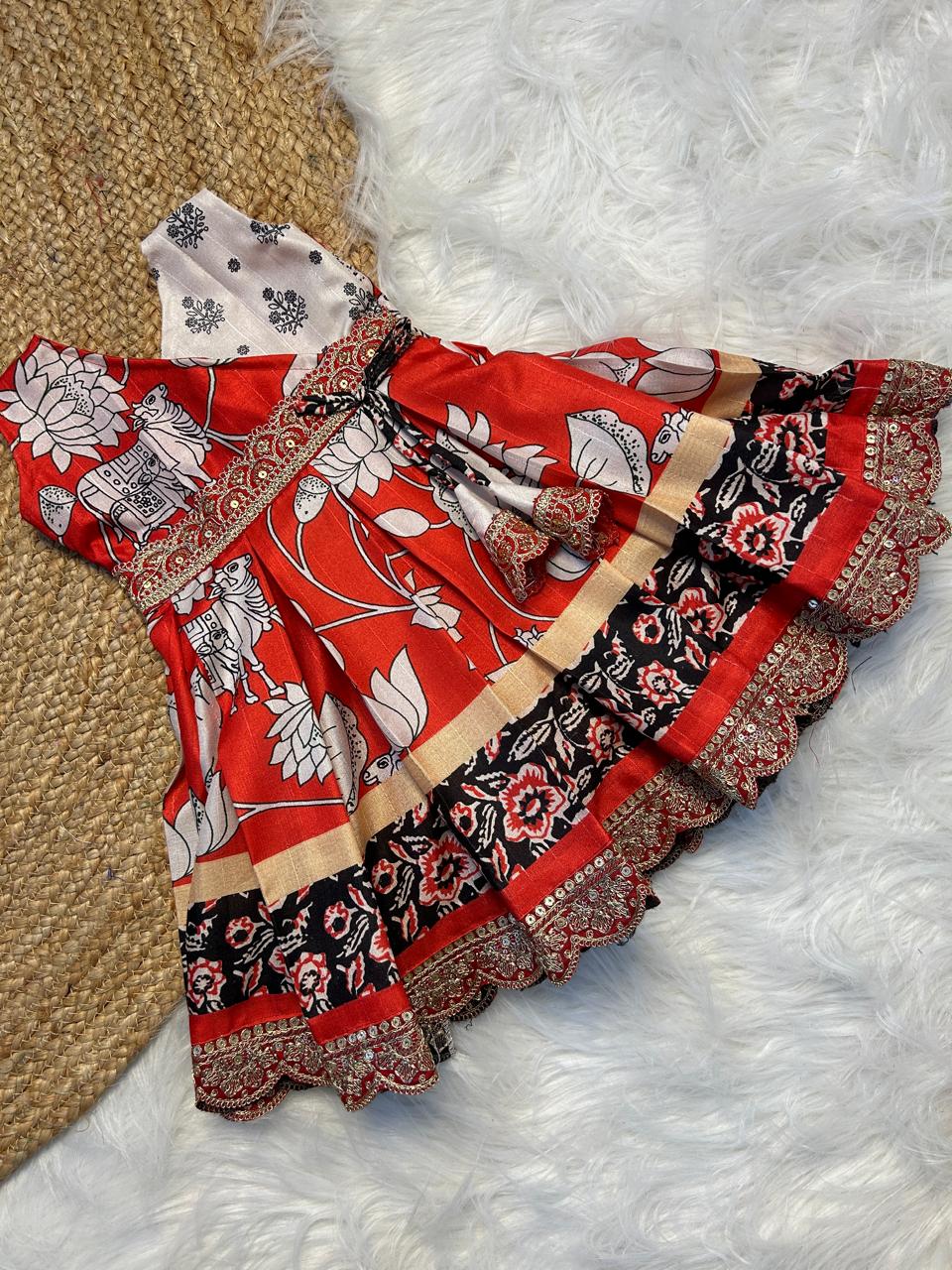 (SB285)GAUMATA - Cotton Ethnic Silk Gown