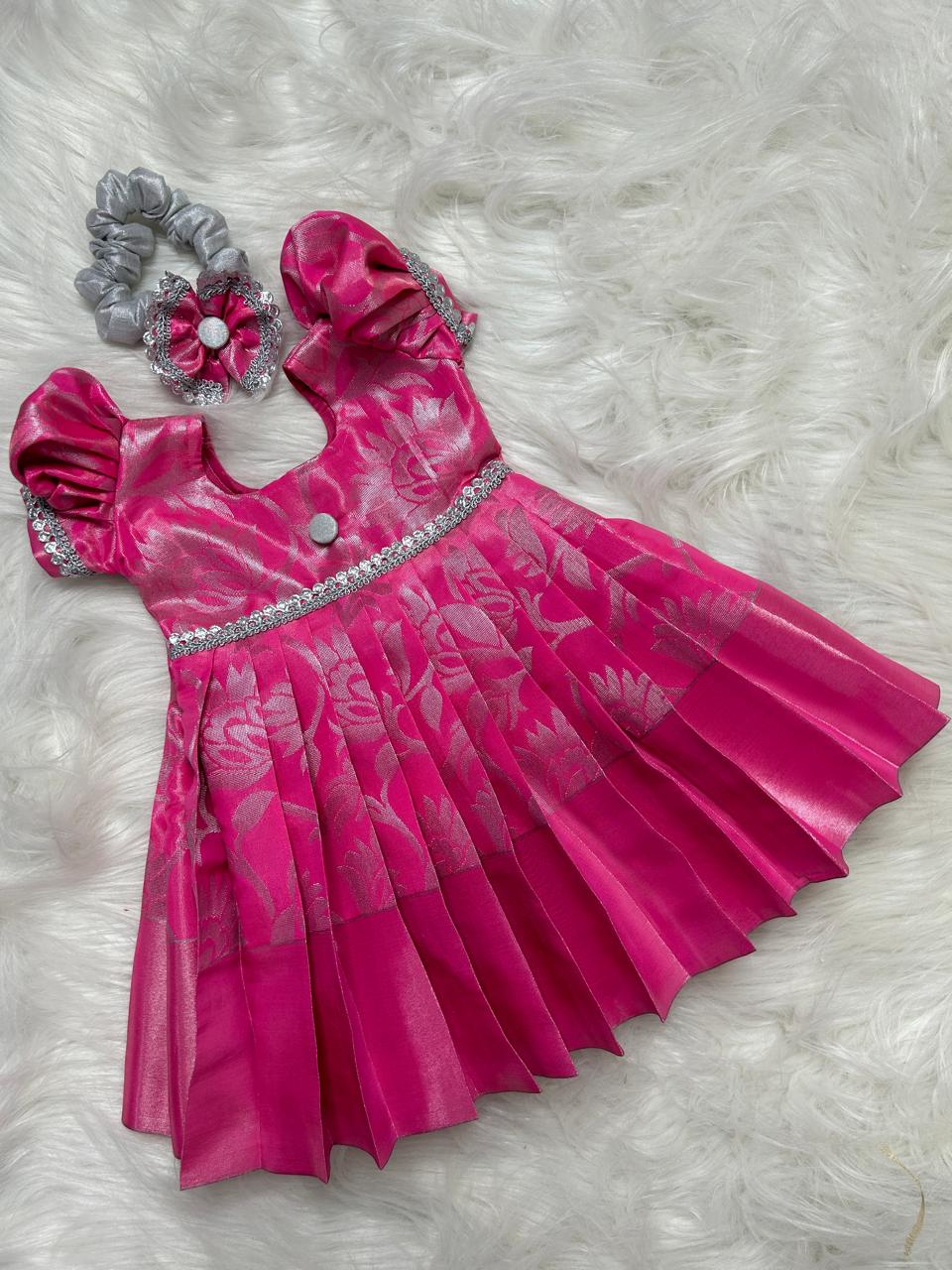 (SB271)Pink Soft Silk Gown