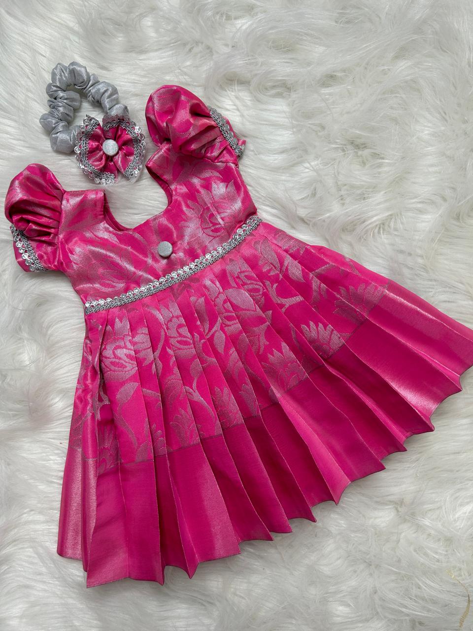 (SB271)Pink Soft Silk Gown