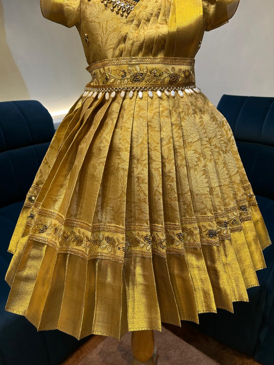 (SB326)Ambani Silk Gown with Shawl