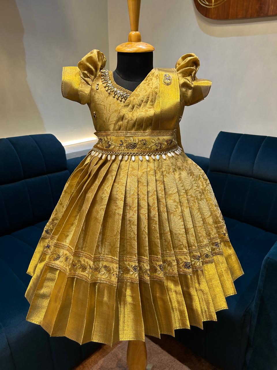 (SB326)Ambani Silk Gown with Shawl