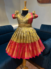 (SB335)Arundhathi - Premium Banarasi Silk Gown