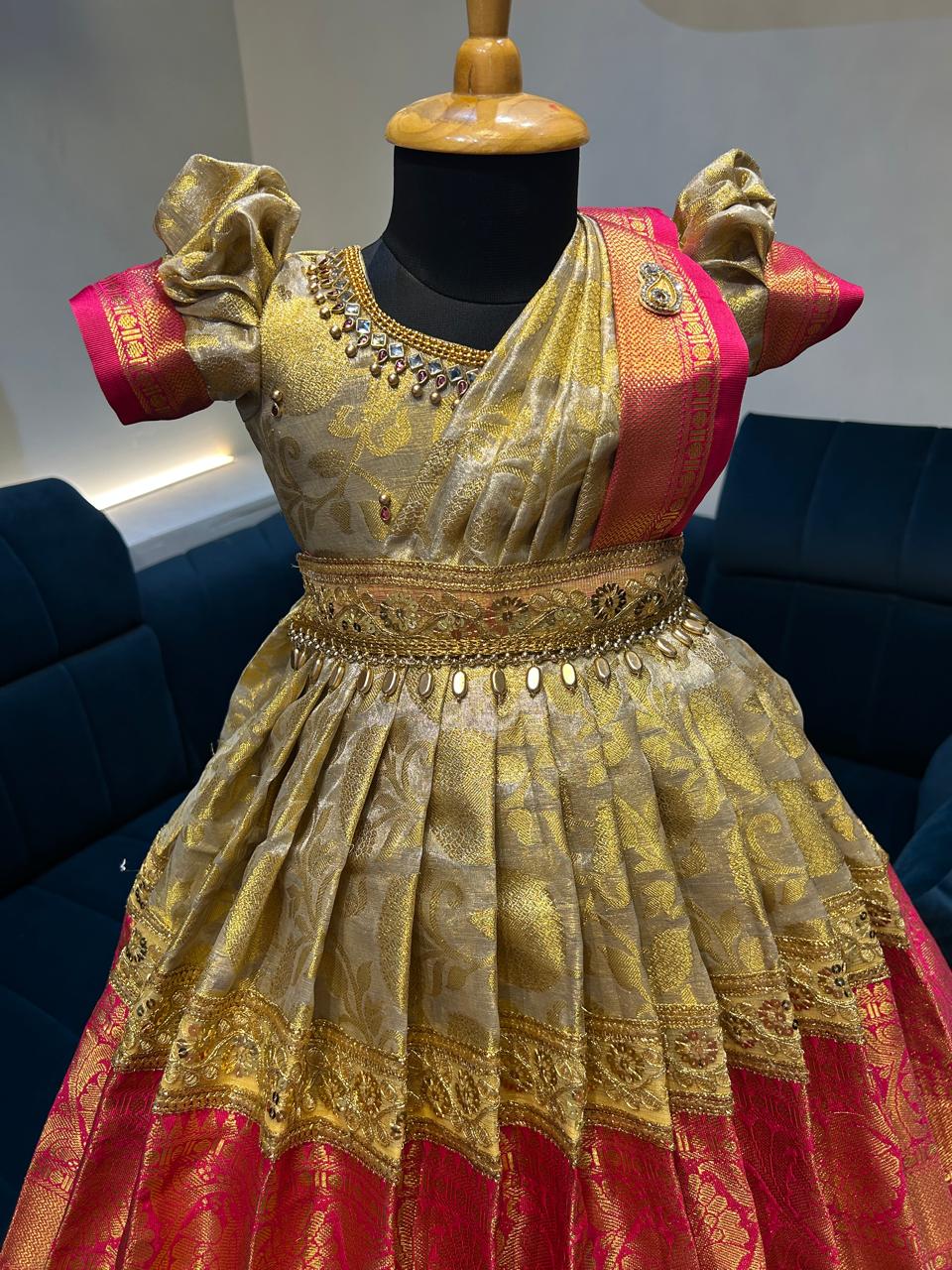(SB335)Arundhathi - Premium Banarasi Silk Gown