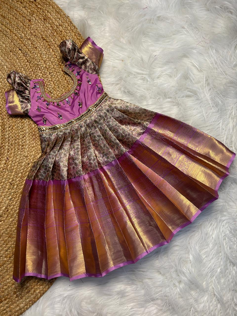 (SB283)Emi - Lavender Silk Gown