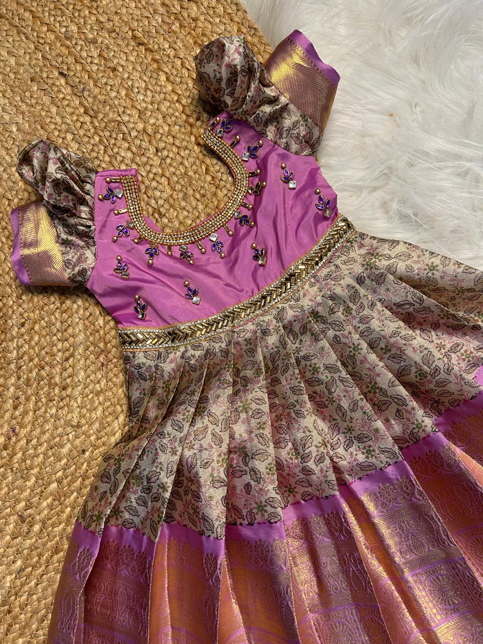 (SB283)Emi - Lavender Silk Gown