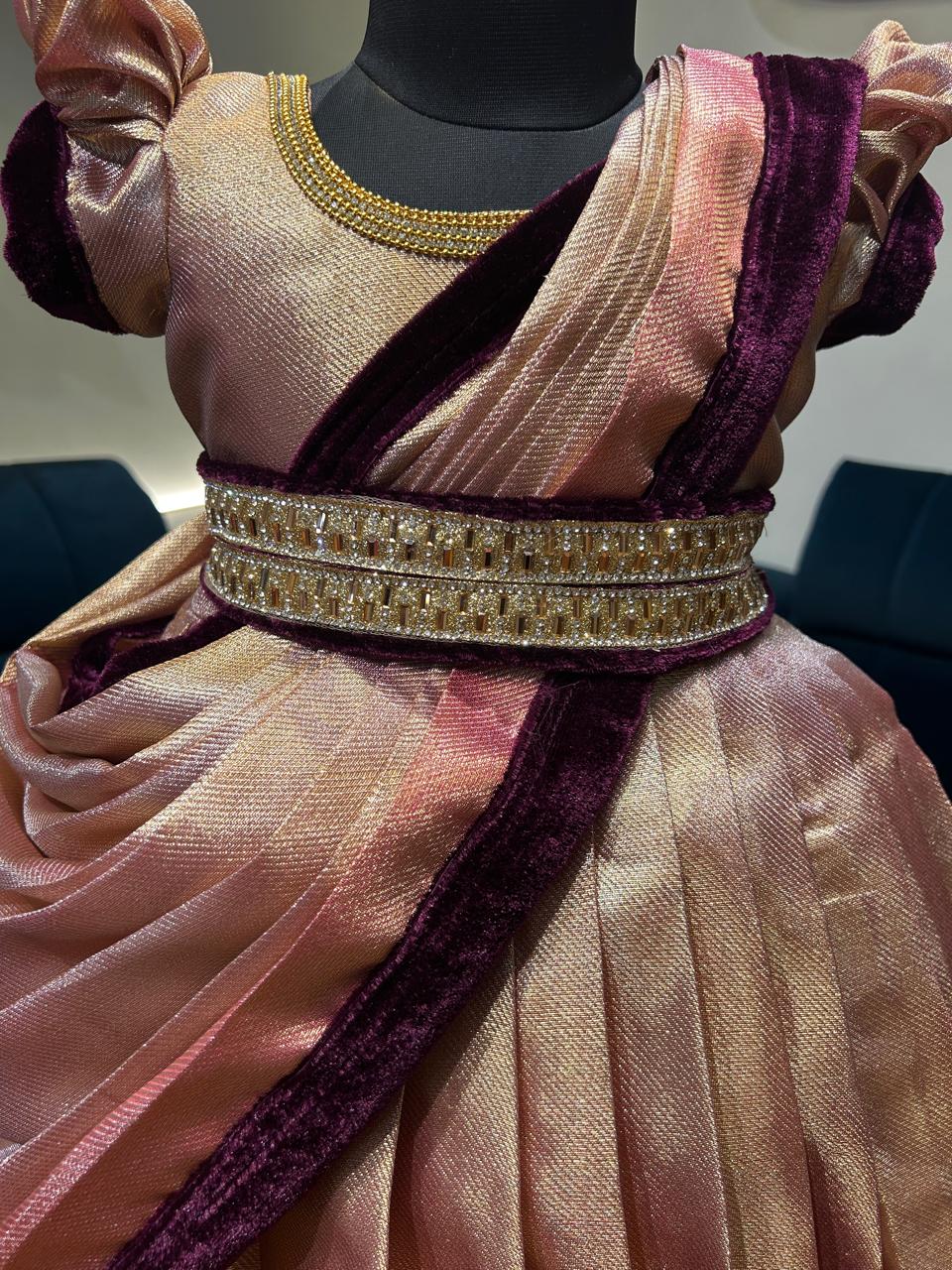 (SB348)Jyothika Mam Inspired Silk Gown with Duphatta