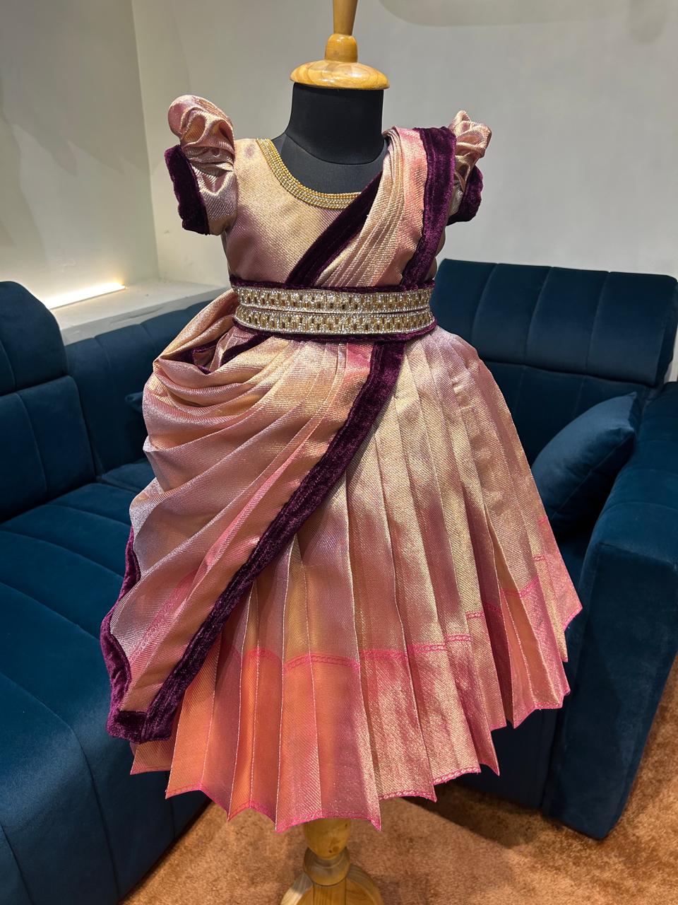 (SB348)Jyothika Mam Inspired Silk Gown with Duphatta