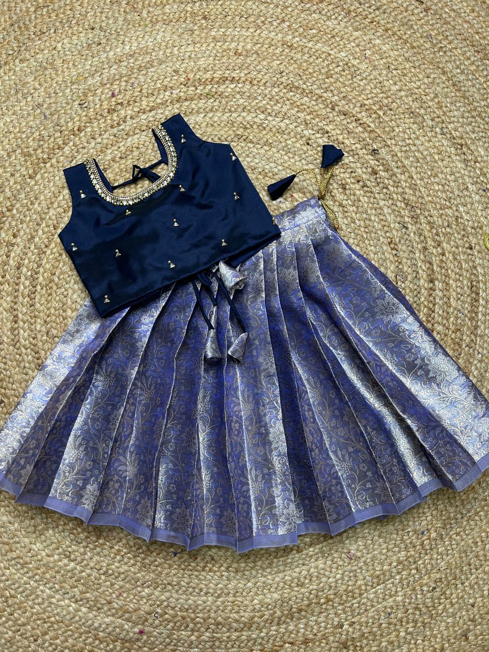 (SB350)Vaanavil Collection - Ink Blue