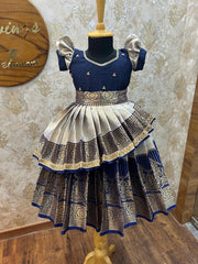 (SB354)Kanima - Removable Layer Semi Silk Gown