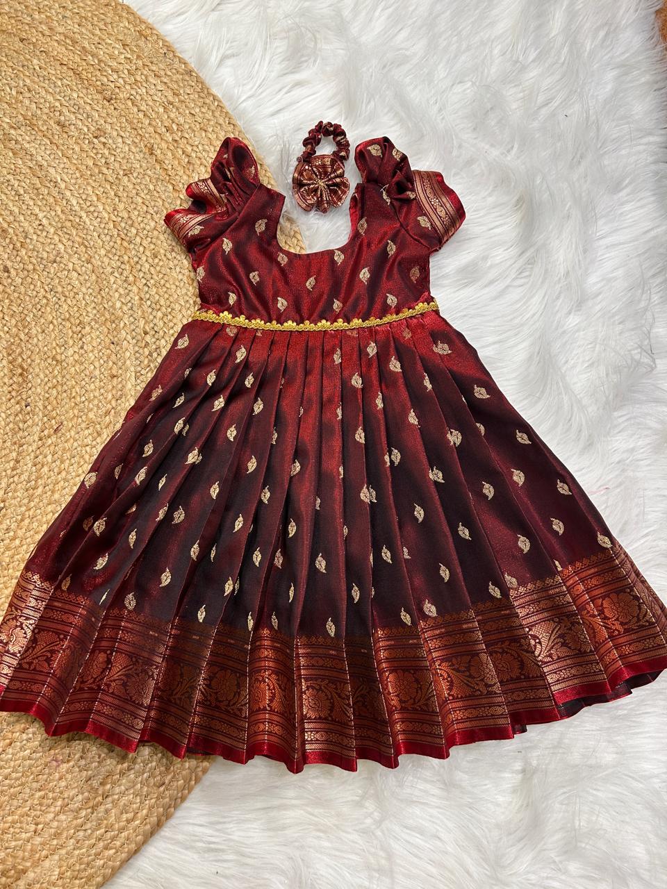 (SB366)Merun Silkbury Gown