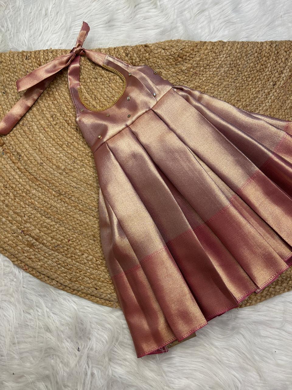 (SB368)Jyothika Inspired Halter Neck Silk Gown