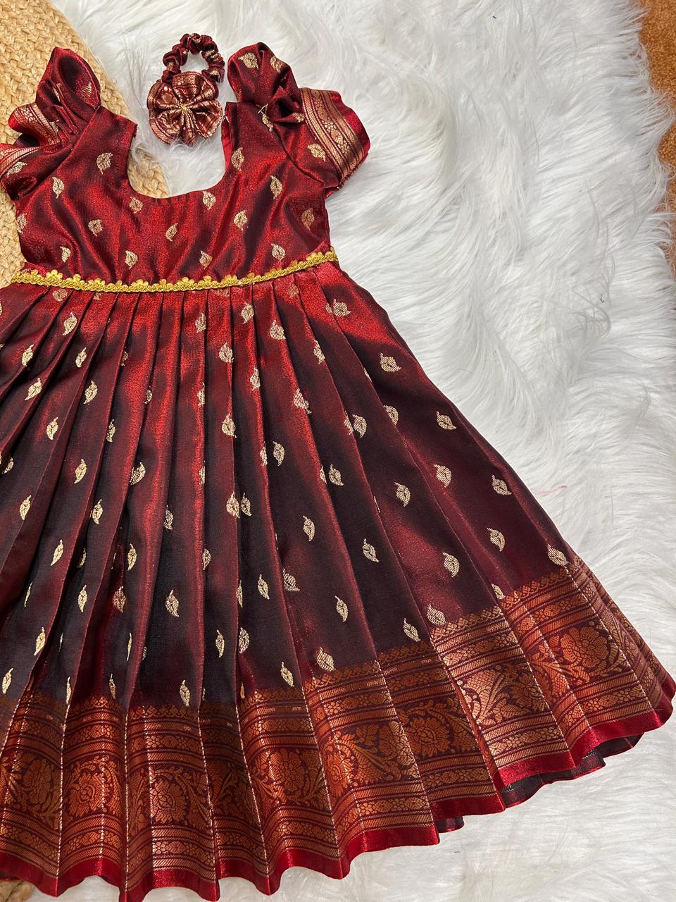 (SB366)Merun Silkbury Gown