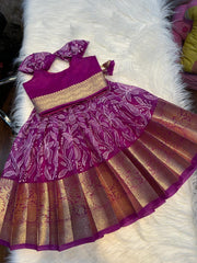 (SB379)Vadamalli Full Embroidery Pavadai Sattai