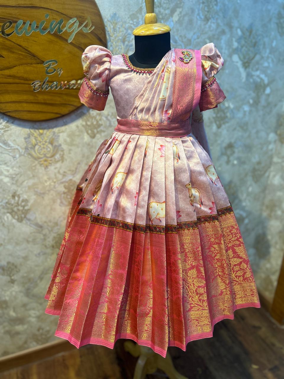 (SB163)Pink Kamali with Removable Dupphatta