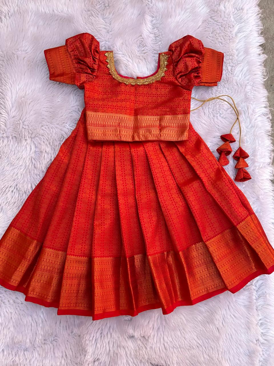 (SB110)Red Chilli Pavadai Sattai Type