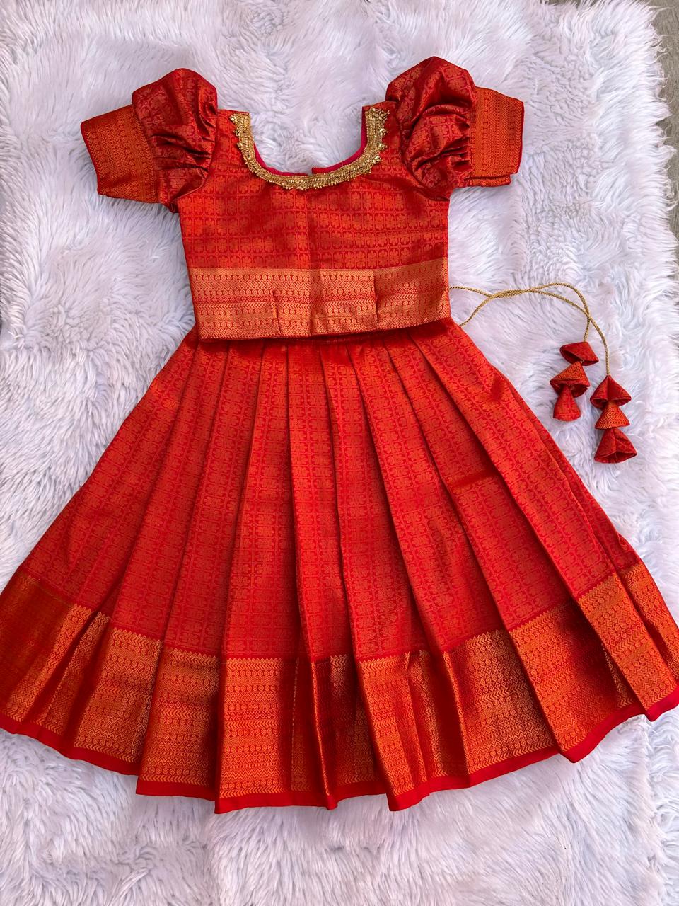 (SB110)Red Chilli Pavadai Sattai Type