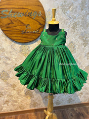 (SB150)Green Silk Gown