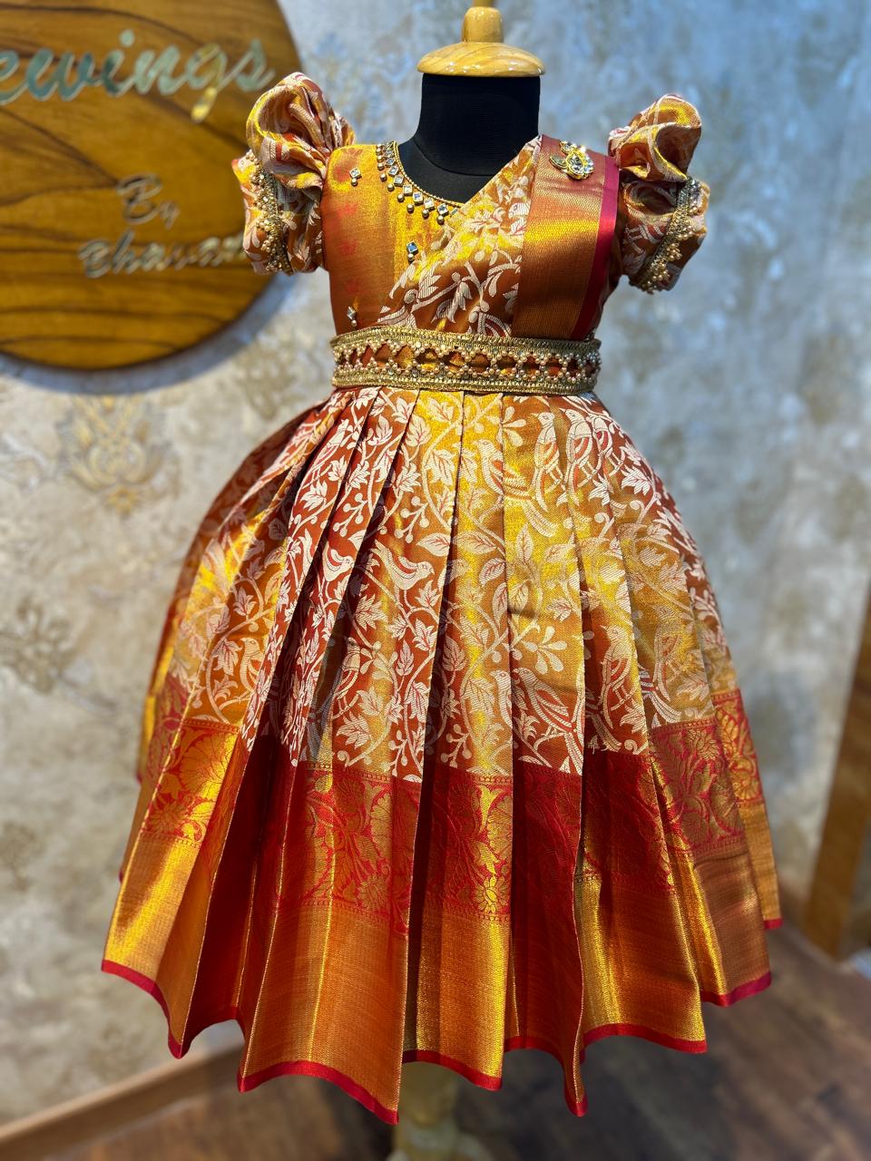 (SB180)Kanchipuram Silk Gown Raajnayak Red Collection