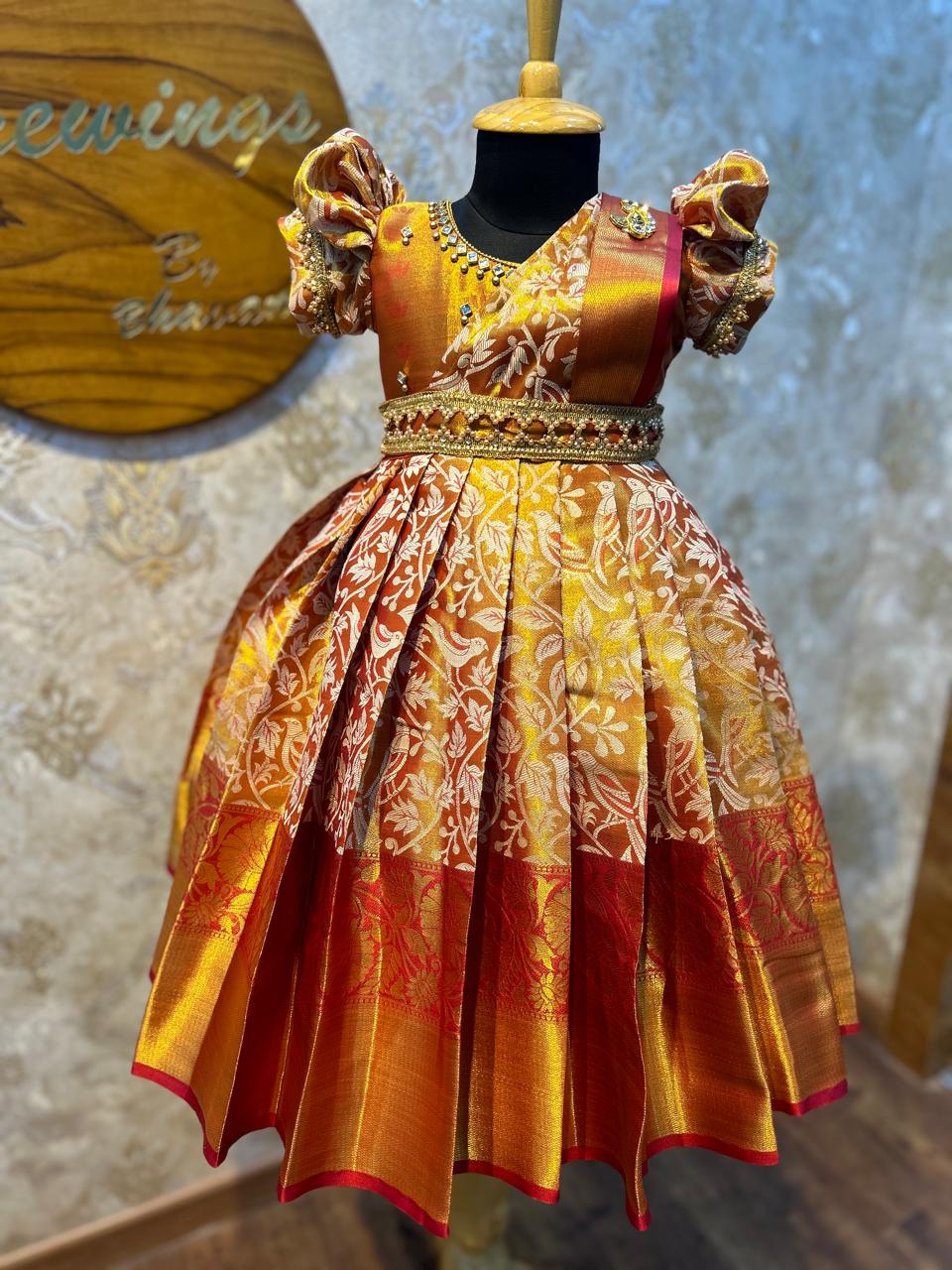 (SB180)Kanchipuram Silk Gown Raajnayak Red Collection
