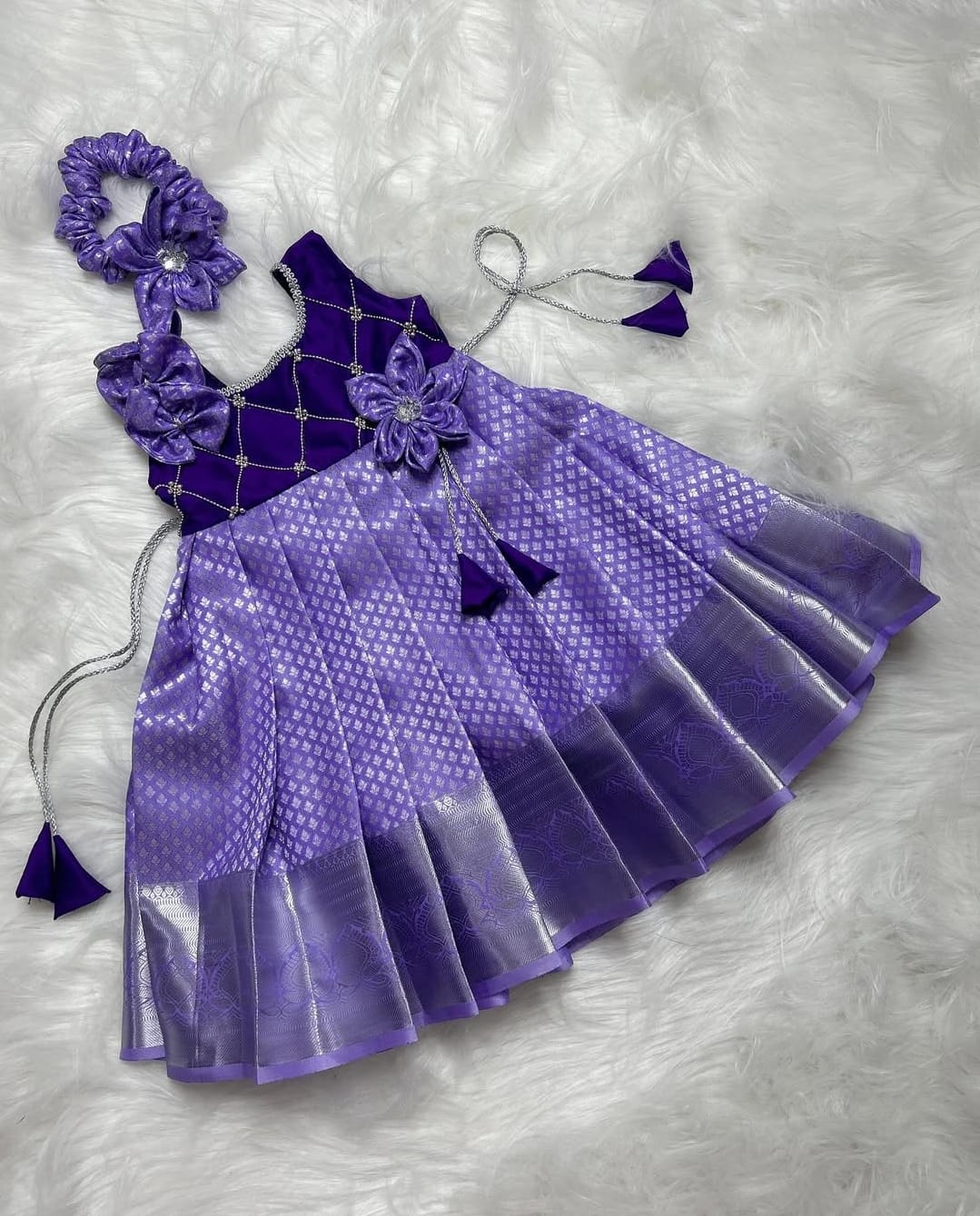 (SB012)Lavender Silk Gown