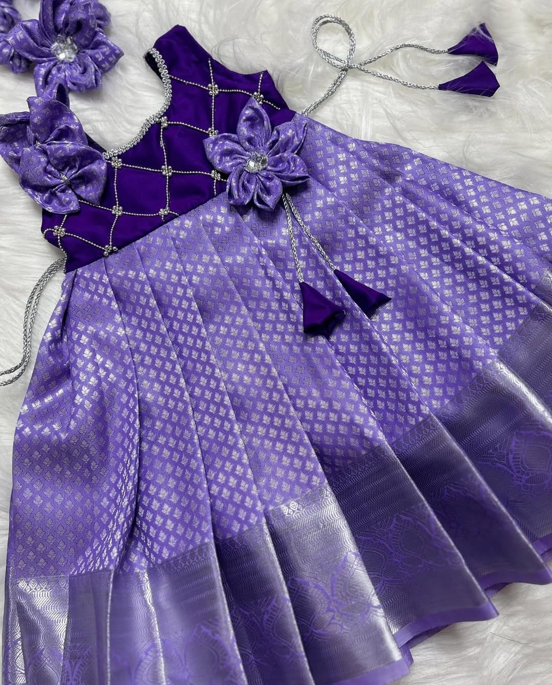 (SB012)Lavender Silk Gown