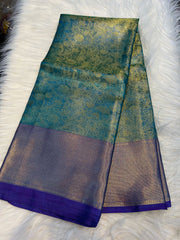 (SBS012)Frozen Semi Silk Kanchi Silk Saree