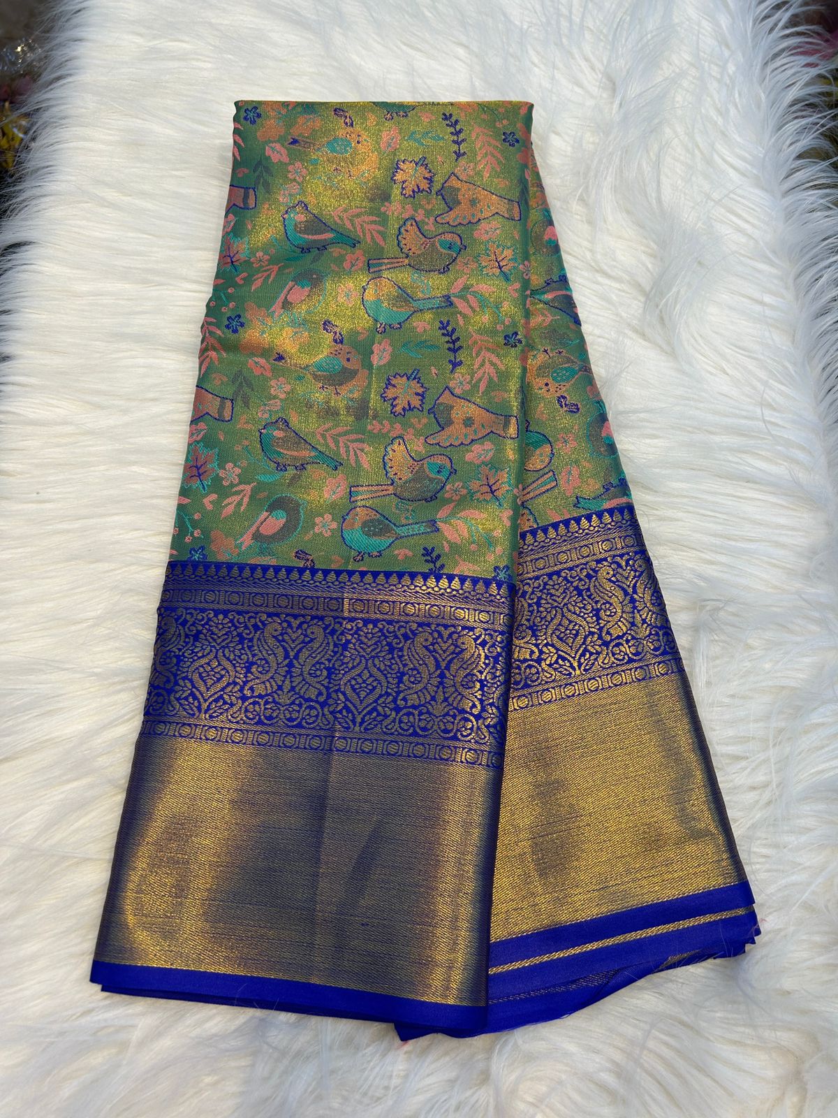 (SBS013)Rithu Semi Silk Kanchipuram Saree