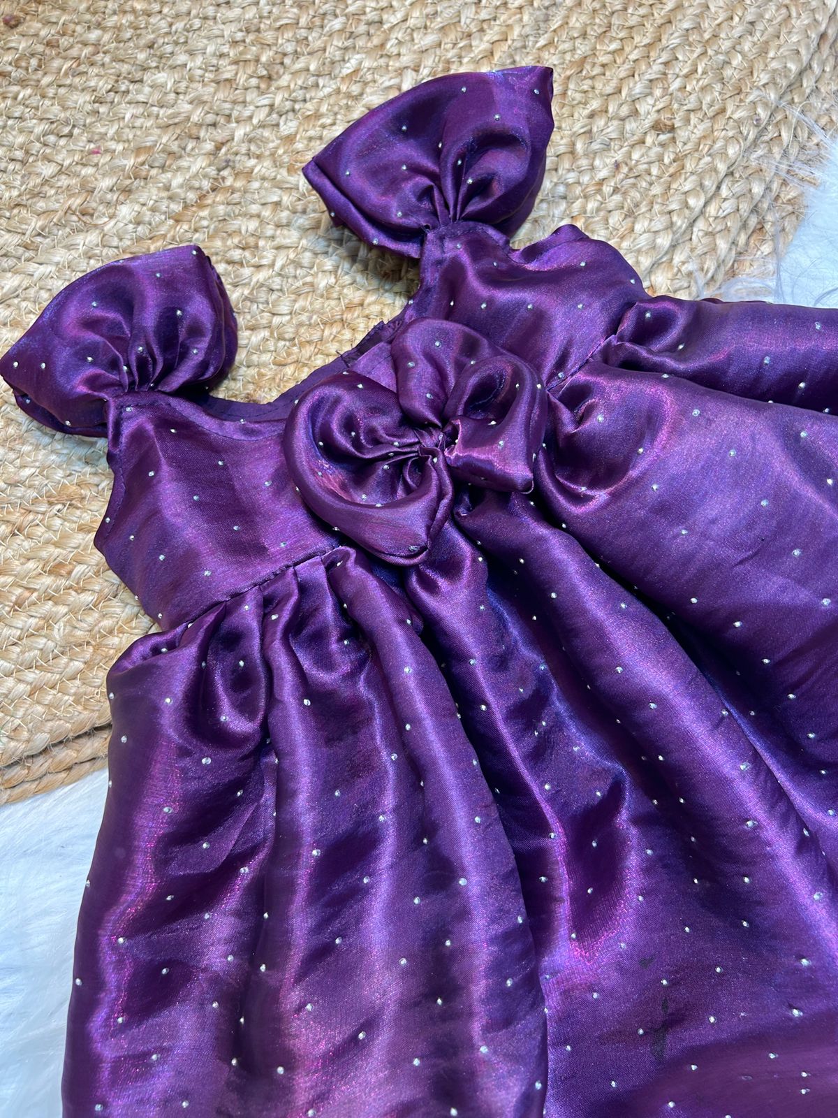 (SB410)Budget Purple Rapunzel Space Silk Gowns