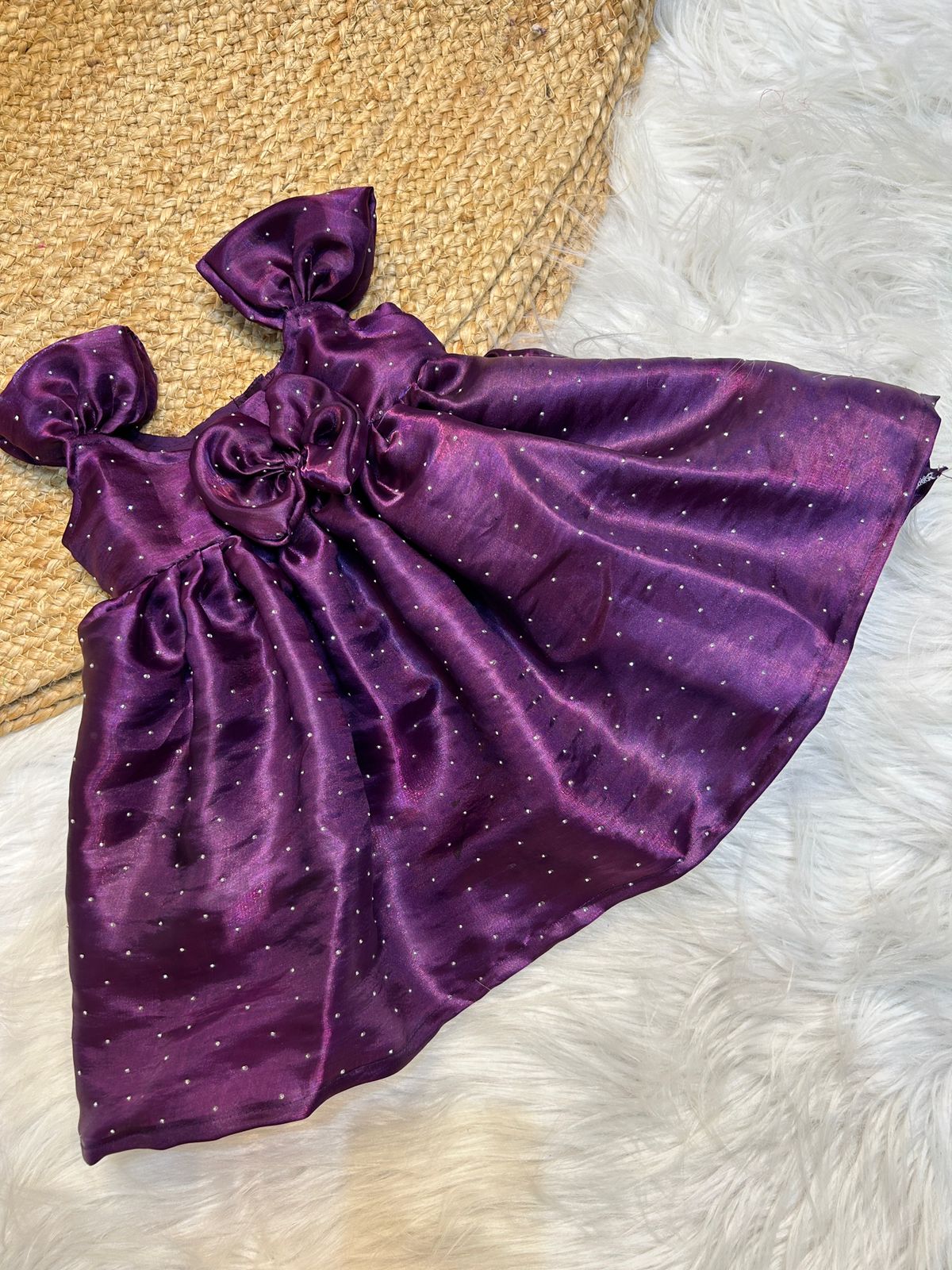 (SB410)Budget Purple Rapunzel Space Silk Gowns