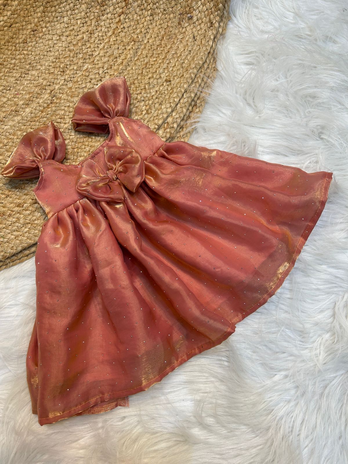 (SB408)Budget Honey Pink Rapunzel Space Silk Gowns