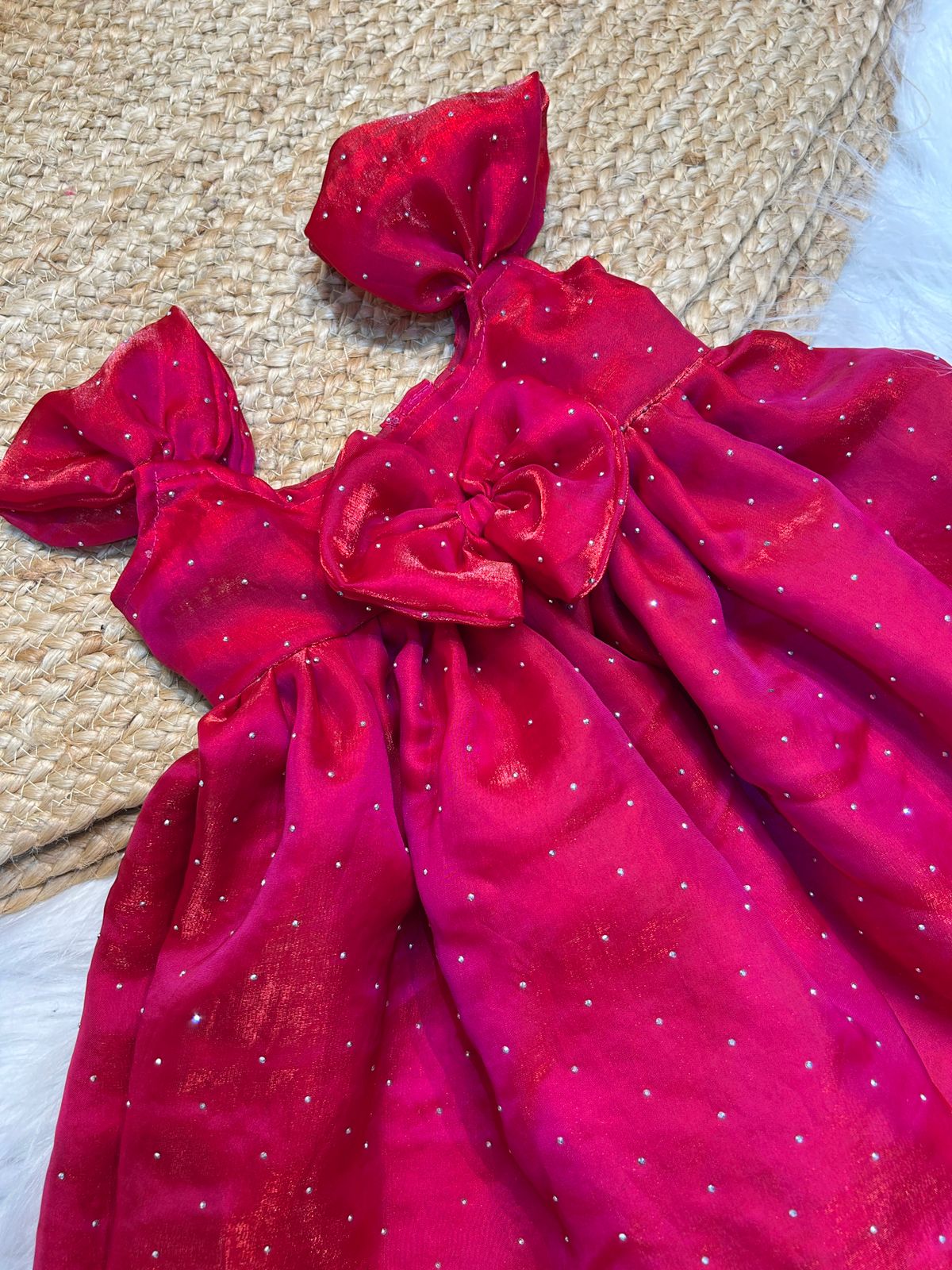 (SB407)Budget Raani Pink Rapunzel Space Silk Gowns