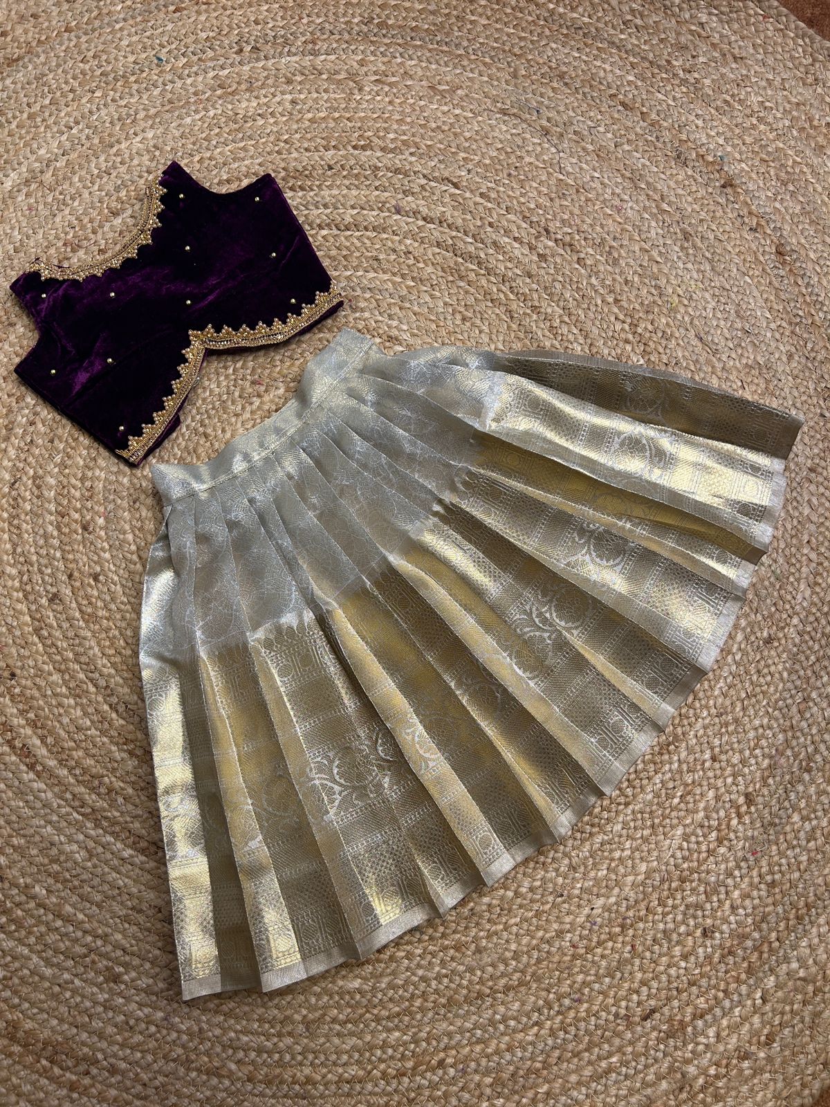 (SB423) Shimmer - Premium Pattu Pavadai at your Budget