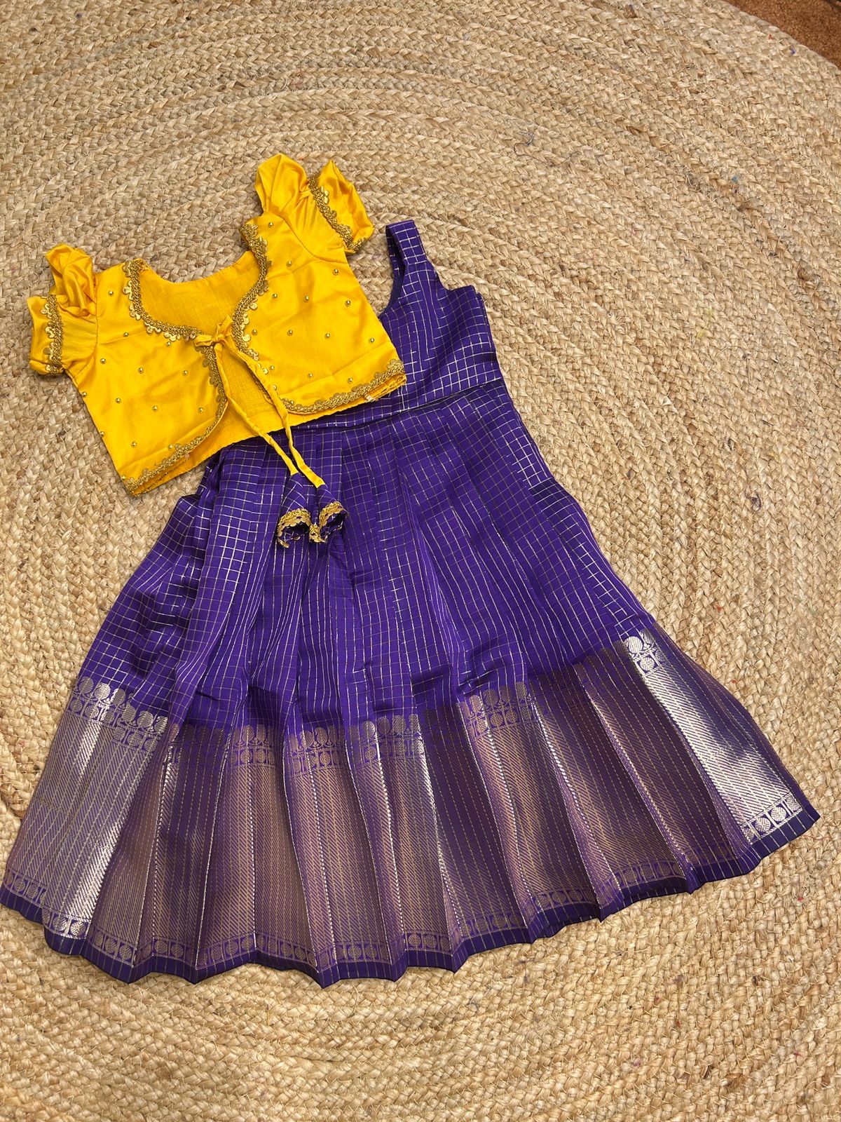 (SB425)Karthika - Budget Friendly Overcoat Traditional Gowns