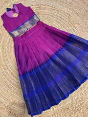(SB440) Pure Chettinad Cotton Pattu Pavadai