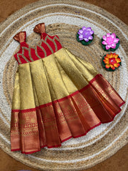 (SB481)Red Lotus Originally Aari Work Gown