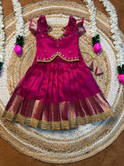 (SB484)Budget Raani Pink Pavadai Sattai