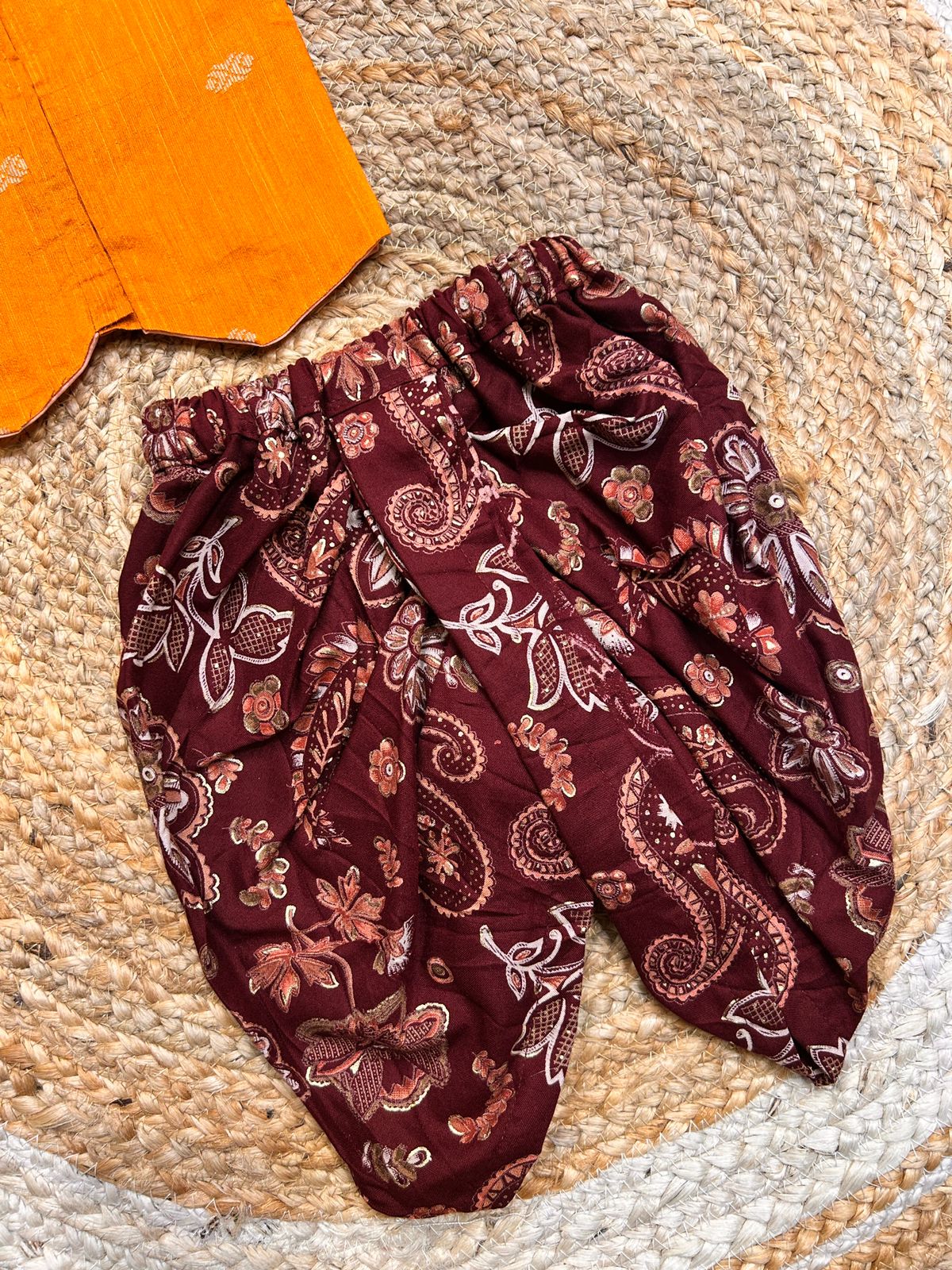 (SB512)Raw Silk Boy Kurta