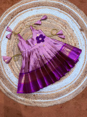 (SB517)Baby Pink with Vadamalli Silk Gown