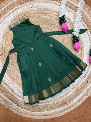 (SB520)Kanchi Silk Cotton Gowns at Budget