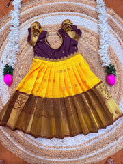 (SB541)Gadwal Semi Silk Gown