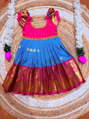 (SB544)Gadwal Semi Silk Gown