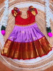 (SB542)Gadwal Semi Silk Gown