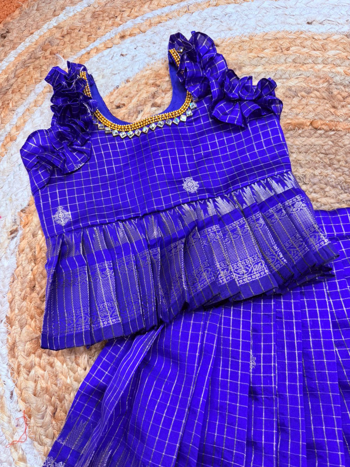 (SB552) Royal Blue Pavadai Sattai
