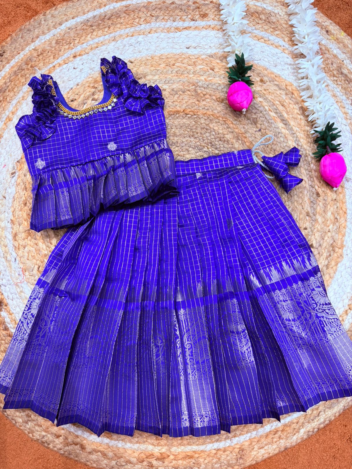 (SB552) Royal Blue Pavadai Sattai